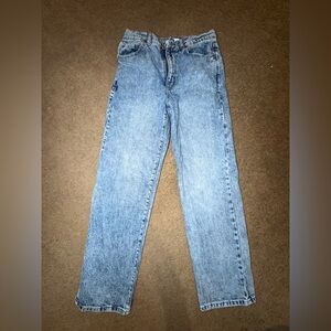 Garage Denim Blue Straight Leg Jeans